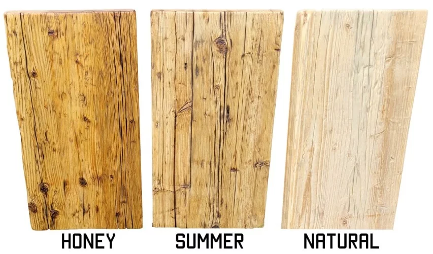 3 Gerüstbohlen in den Farben honey, summer und natural